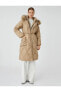 Фото #1 товара Пальто Koton Fluffy Belted Hood Coat