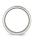 ფოტო #2 პროდუქტის Titanium Polished Black Enamel Flat Wedding Band Ring