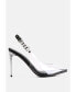 ფოტო #1 პროდუქტის Women's Goddess Metallic Stiletto Heel Slingback Sandals