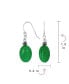 Фото #3 товара Серьги Bling Jewelry Green Jade Oval Gemstone