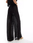 Фото #3 товара Vero Moda pull on sheer textured trouser co-ord in black