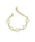 14k Yellow Gold Plated Forever Heart Toddler/Kids Bracelet, Adjustable in Length, 1-6yrs