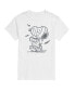 ფოტო #1 პროდუქტის Hybrid Apparel Peanuts Mummy Mens Short Sleeve Tee