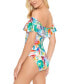 Фото #2 товара Lauren Ralph Lauren Women's One-Piece Swimsuit Tropical Caribbean Size 4