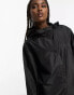 ASOS DESIGN oversized rain parka in black