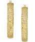 ფოტო #3 პროდუქტის Textured Weave Small Hoop Earrings in 10k Gold, 25mm