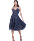 ფოტო #3 პროდუქტის Women's Floral Sequin Sleeveless Fit & Flare Dress