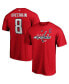 ფოტო #2 პროდუქტის Men's Alexander Ovechkin Red Washington Capitals Big and Tall Captain Patch Name and Number T-shirt