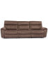 Фото #6 товара Hutchenson 3-Pc. Fabric Sectional with 3 Power Recliners and Power Headrests