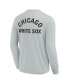 Фото #3 товара Men's and Women's Gray Chicago White Sox Super Soft Long Sleeve T-shirt