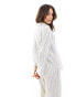 Фото #4 товара Nobody's Child Tamar boxy shirt co-ord in cream pinstripe