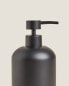 Black resin bathroom soap dispenser