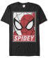 Фото #1 товара Marvel Men's Spider-Man Portrait Short Sleeve T-Shirt