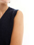 Фото #3 товара Weekday Margo sweater vest in navy melange