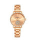 ფოტო #2 პროდუქტის Women's Gold-tone Case and Bracelet, Crystal Studded Gold Dial Watch