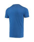 ფოტო #2 პროდუქტის Men's Heathered Charcoal, Royal Distressed Pitt Panthers Meter T-shirt and Pants Sleep Set
