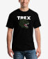 Фото #1 товара Men's Word Art T-Rex Head T-shirt