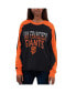 Фото #1 товара Women's Black, Orange San Francisco Giants Smash Raglan Long Sleeve T-shirt