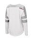 ფოტო #3 პროდუქტის Women's White Mississippi State Bulldogs Trey Dolman Long Sleeve T-shirt