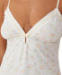 Women's Mesh Frill Hem Chemise Nightgown