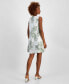 Фото #2 товара Women's 100% Linen Botanical-Print Dress, Created for Macy's