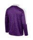 ფოტო #3 პროდუქტის Men's Purple TCU Horned Frogs Marled Half-Zip Jacket