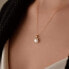 Luxury gold necklace with real pearl and diamonds 92PB00029