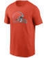 Men's Orange Cleveland Browns Primary Logo T-shirt