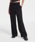 Фото #1 товара Women's Foldover-Waist Wide-Leg Pants, Created for Macy's