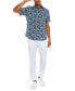 Фото #4 товара Men's Palm Print Short-Sleeve Button-Up Shirt