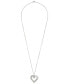 Фото #4 товара Macy's diamond Heart Pendant 18" Necklace (1/2 ct. t.w.) in 10k White, Yellow or Rose Gold.