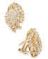 ფოტო #1 პროდუქტის Diamond Cluster Earrings (1 ct. t.w.) in 14k Gold, Created for Macy's