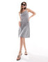 Фото #1 товара Vero Moda Aware mini dress with tie back in cream stripe