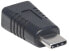 Фото #3 товара Manhattan USB-C to Mini-USB Adapter - Male to Female - 5 Gbps (USB 3.2 Gen1 aka USB 3.0) - SuperSpeed USB - Black - Lifetime Warranty - Polybag - USB C - USB Mini-B - Black