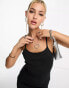 Фото #4 товара Noisy May seamless slinky cami dress in black