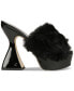 ფოტო #2 პროდუქტის Women's Abigal Slip-On Furry Platform Dress Sandals