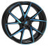 Alutec ADX.01 racing-black frontpoliert blue 8.5x20 ET45 - LK5/112 ML70.1