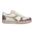 Diadora Magic Basket Low Icona Lace Up Womens Brown, White Sneakers Casual Shoe