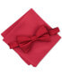 Men's Solid Texture Pocket Square and Bowtie, Created for Macy's