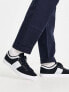 Фото #1 товара Fred Perry underspin twill tipped trainers in navy