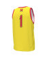 Фото #3 товара Men's #1 Gold Maryland Terrapins Replica Basketball Jersey