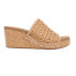 Фото #1 товара Corkys Vacation Studded Wedge Womens Brown Casual Sandals 41-0205-TAN