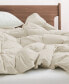 Lightweight White Goose Down Feather Fiber Comforter, Twin