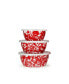 Фото #1 товара Red Swirl Enamelware Collection Nesting Bowls, Set of 3