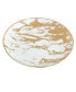 Matrix Gold-Silver Tone Canape Plates Set of 6