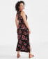 Фото #2 товара Women's Printed Knit Maxi Dress, Created for Macy's