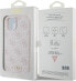 Guess Guess GUHCP15SG4GFPI iPhone 15 6.1" różowy/pink hard case 4G Metal Gold Logo