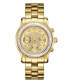 ფოტო #2 პროდუქტის Women's Laurel Diamond (1/10 ct.t.w.) 18k Gold Plated Stainless Steel Watch