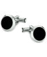 Meisterstück Men's Steel and Black Onyx Cufflinks 112896