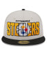 Фото #3 товара Men's Stone, Black Pittsburgh Steelers 2023 NFL Draft On Stage 59FIFTY Fitted Hat